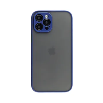 LIME HARDSHELL FUSION ΘΗΚΗ IPHONE 12 PRO MAX 6.7in FULL CAMERA PROTECTION BLUE WITH YELLOW KEYS