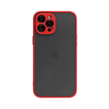 LIME HARDSHELL FUSION ΘΗΚΗ IPHONE 12 PRO MAX 6.7in FULL CAMERA PROTECTION RED WITH BLACK KEYS