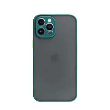 LIME HARDSHELL FUSION ΘΗΚΗ IPHONE 13 PRO 6.1in FULL CAMERA PROTECTION DARK GREEN WITH YELLOW KEYS