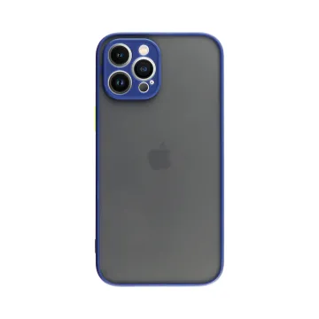 LIME HARDSHELL FUSION ΘΗΚΗ IPHONE 13 PRO MAX 6.7in FULL CAMERA PROTECTION BLUE WITH YELLOW KEYS