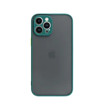 LIME HARDSHELL FUSION ΘΗΚΗ IPHONE 13 PRO MAX 6.7in FULL CAMERA PROTECTION DARK GREEN WITH YELLOW KEYS