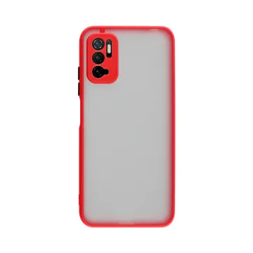 LIME HARDSHELL FUSION ΘΗΚΗ XIAOMI POCO M3 PRO 4G/POCO M3 PRO 5G 6.5in FULL CAMERA PROTECTION RED WITH BLACK KEYS
