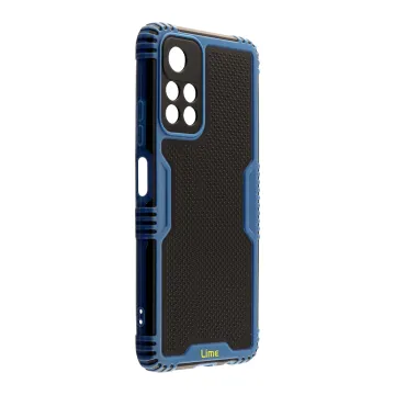 LIME HARDSHELL FUSION ΘΗΚΗ REALME 8i 6.5in FULL CAMERA PROTECTION BLUE WITH YELLOW KEYS