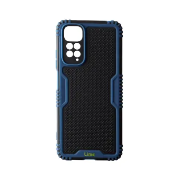 LIME HARDSHELL FUSION ΘΗΚΗ REALME C21Y/C25Y 6.5in FULL CAMERA PROTECTION BLUE WITH YELLOW KEYS