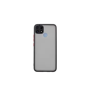 LIME HARDSHELL FUSION ΘΗΚΗ REALME C25/C25S 6.5in FULL CAMERA PROTECTION BLACK WITH RED KEYS