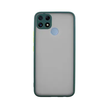 LIME HARDSHELL FUSION ΘΗΚΗ REALME C25/C25S 6.5in FULL CAMERA PROTECTION GREEN WITH YELLOW KEYS
