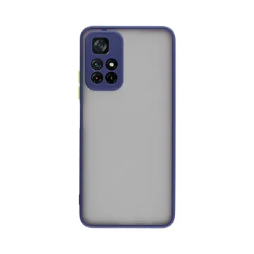 LIME HARDSHELL FUSION ΘΗΚΗ XIAOMI POCO M4 PRO 5G/REDMI NOTE 11T 5G 6.6in FULL CAMERA PROTECTION BLUE WITH YELLOW KEYS