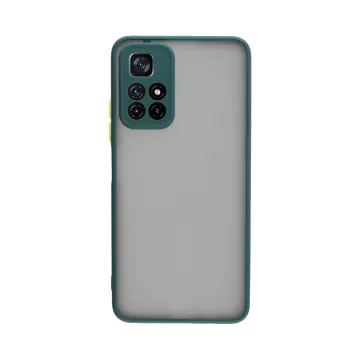 LIME HARDSHELL FUSION ΘΗΚΗ XIAOMI POCO M4 PRO 5G/REDMI NOTE 11T 5G 6.6in FULL CAMERA PROTECTION GREEN WITH YELLOW KEYS
