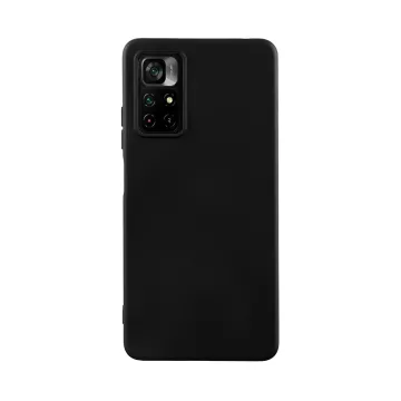 IDOL 1991 VELVET TPU ΘΗΚΗ XIAOMI POCO M4 PRO 5G/REDMI NOTE 11T 5G 6.6in 4 SIDE CAMERA GUARD PROTECTION BLACK