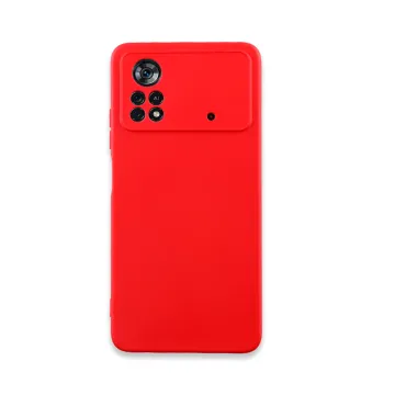 IDOL 1991 VELVET TPU ΘΗΚΗ XIAOMI POCO X4 PRO 5G 6.67in 4 SIDE FULL CAMERA PROTECTION RED