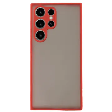 LIME HARDSHELL FUSION ΘΗΚΗ SAMSUNG S23 ULTRA 5G S918 6.8in FULL CAMERA PROTECTION RED WITH BLACK KEYS