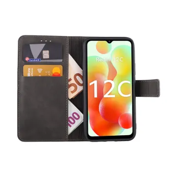 VOLTE-TEL ALLURE ΘΗΚΗ XIAOMI REDMI NOTE 12 5G 6.67in MAGNET BOOK STAND CLIP BLACK