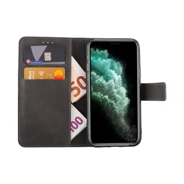 LIME ESSENTIAL ΘΗΚΗ IPHONE 11 PRO 5.8in MAGNET BOOK STAND CLIP GREY