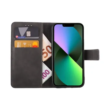 LIME ESSENTIAL ΘΗΚΗ IPHONE 13 MINI 5.4in MAGNET BOOK STAND CLIP GREY