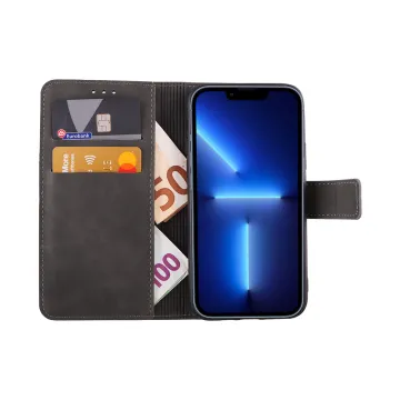 LIME ESSENTIAL ΘΗΚΗ IPHONE 13 PRO MAX 6.7in MAGNET BOOK STAND CLIP GREY