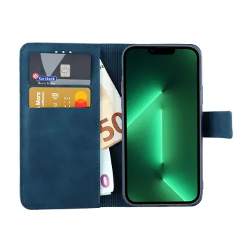 LIME ESSENTIAL ΘΗΚΗ IPHONE 13 PRO 6.1in MAGNET BOOK STAND CLIP DARK BLUE