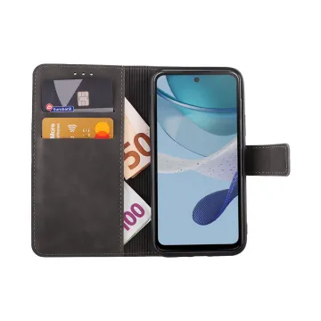 LIME ESSENTIAL ΘΗΚΗ MOTOROLA MOTO G53 5G/ G13 4G/ G23 4G 6.5in MAGNET BOOK STAND CLIP GREY