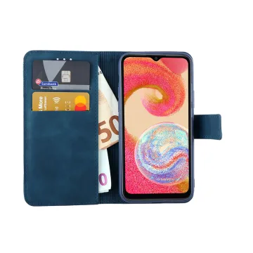 LIME ESSENTIAL ΘΗΚΗ SAMSUNG A04e A042 6.5in MAGNET BOOK STAND CLIP DARK BLUE