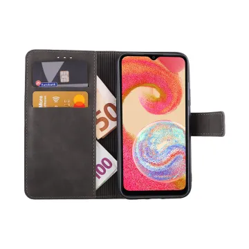 LIME ESSENTIAL ΘΗΚΗ SAMSUNG A04e A042 6.5in MAGNET BOOK STAND CLIP GREY