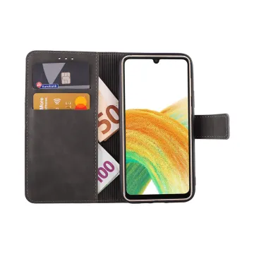 LIME ESSENTIAL ΘΗΚΗ SAMSUNG A33 5G A336 6.4in MAGNET BOOK STAND CLIP GREY