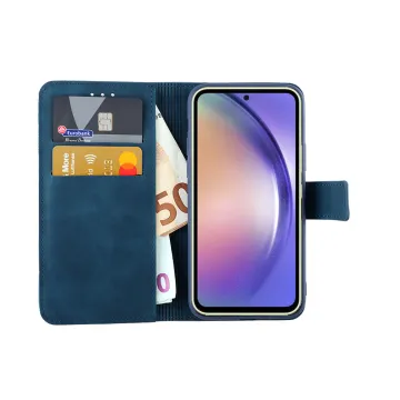LIME ESSENTIAL ΘΗΚΗ SAMSUNG A54 5G A546 6.4in MAGNET BOOK STAND CLIP DARK BLUE