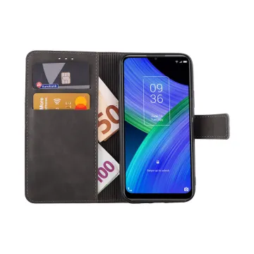LIME ESSENTIAL ΘΗΚΗ TCL 20R 5G 6.52in MAGNET BOOK STAND CLIP GREY