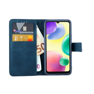 LIME ESSENTIAL ΘΗΚΗ XIAOMI REDMI 10A 6.53in MAGNET BOOK STAND CLIP DARK BLUE