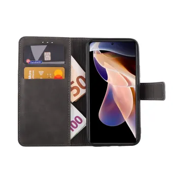 LIME ESSENTIAL ΘΗΚΗ XIAOMI REDMI NOTE 11 PRO PLUS 5G 6.67in MAGNET BOOK STAND CLIP GREY
