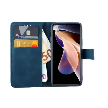 LIME ESSENTIAL ΘΗΚΗ XIAOMI REDMI NOTE 11 PRO PLUS 5G 6.67in MAGNET BOOK STAND CLIP DARK BLUE