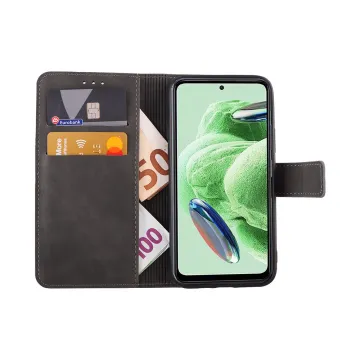 LIME ESSENTIAL ΘΗΚΗ XIAOMI REDMI NOTE 12 5G 6.67in MAGNET BOOK STAND CLIP GREY