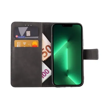 LIME ESSENTIAL ΘΗΚΗ IPHONE 13 PRO 6.1in MAGNET BOOK STAND CLIP GREY