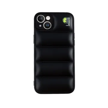 LIME BUMPY PUFFER ΘΗΚΗ IPHONE 15 6.1in TPU FULL CAMERA PROTECTION BLACK