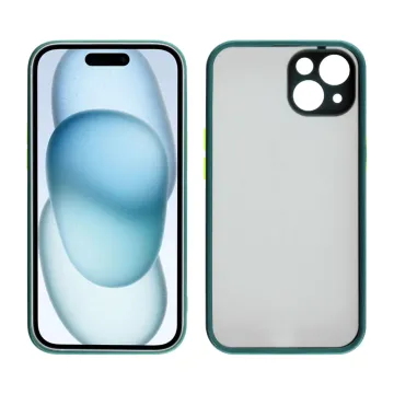LIME HARDSHELL FUSION ΘΗΚΗ IPHONE 15 6.1in FULL CAMERA PROTECTION GREEN WITH YELLOW KEYS