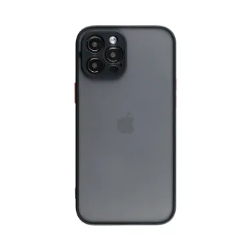 LIME HARDSHELL FUSION ΘΗΚΗ IPHONE 15 PRO 6.1in FULL CAMERA PROTECTION BLACK WITH RED KEYS