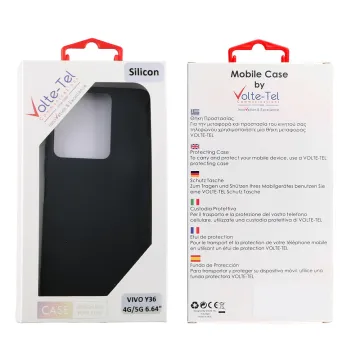 VOLTE-TEL SILICON TPU ΘΗΚΗ VIVO Y36 4G/5G 6.64in CAMERA GUARD BLACK