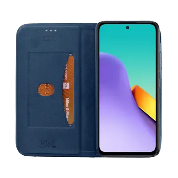 IDOL 1991 ELITE ΘΗΚΗ XIAOMI REDMI 12 4G/5G 6.79in ANTI-RFID BOOK STAND BLUE