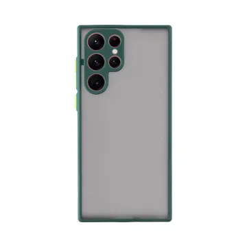 LIME HARDSHELL FUSION ΘΗΚΗ SAMSUNG S24 ULTRA 5G S928 6.8in FULL CAMERA PROTECTION GREEN WITH YELLOW KEYS