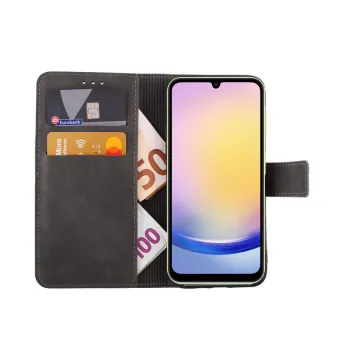 LIME ESSENTIAL ΘΗΚΗ SAMSUNG A25 5G A256 6.5in MAGNET BOOK STAND CLIP GREY