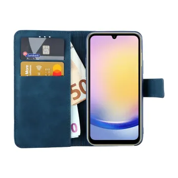 LIME ESSENTIAL ΘΗΚΗ SAMSUNG A25 5G A256 6.5in MAGNET BOOK STAND CLIP DARK BLUE