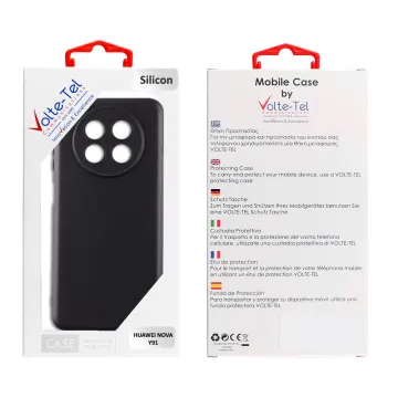 VOLTE-TEL SILICON TPU ΘΗΚΗ HUAWEI NOVA Y91 6.95in FULL CAMERA PROTECTION BLACK