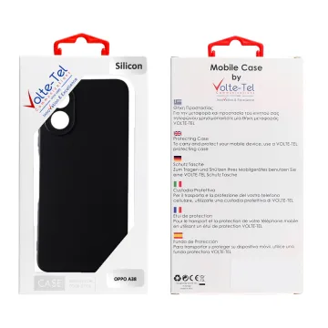 VOLTE-TEL SILICON TPU ΘΗΚΗ OPPO A38/A18 4G 6.56in FULL CAMERA PROTECTION BLACK