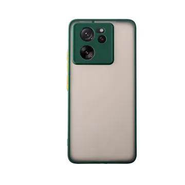 LIME HARDSHELL FUSION ΘΗΚΗ XIAOMI 13T PRO 5G 6.67in FULL CAMERA PROTECTION GREEN WITH YELLOW KEYS
