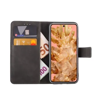 LIME ESSENTIAL ΘΗΚΗ GOOGLE PIXEL 8 5G 6.2in MAGNET BOOK STAND CLIP GREY