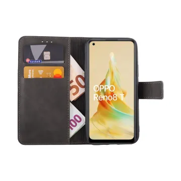 LIME ESSENTIAL ΘΗΚΗ OPPO RENO 8T 4G 6.43in MAGNET BOOK STAND CLIP GREY
