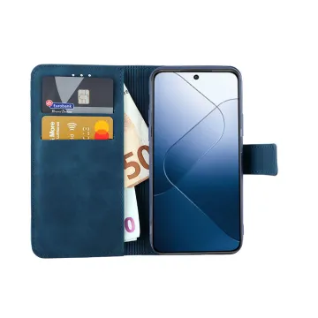 LIME ESSENTIAL ΘΗΚΗ XIAOMI 14 5G 6.36in MAGNET BOOK STAND CLIP DARK BLUE