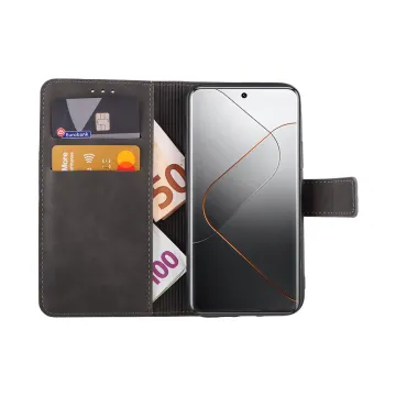 LIME ESSENTIAL ΘΗΚΗ XIAOMI 14 PRO 5G 6.73in MAGNET BOOK STAND CLIP GREY