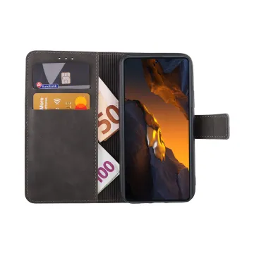 LIME ESSENTIAL ΘΗΚΗ XIAOMI POCO F5 5G 6.67in MAGNET BOOK STAND CLIP GREY