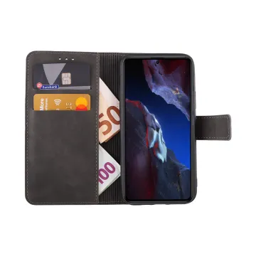 LIME ESSENTIAL ΘΗΚΗ XIAOMI POCO F5 PRO 5G 6.67in MAGNET BOOK STAND CLIP GREY