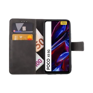LIME ESSENTIAL ΘΗΚΗ XIAOMI POCO X5 5G 6.67in MAGNET BOOK STAND CLIP GREY