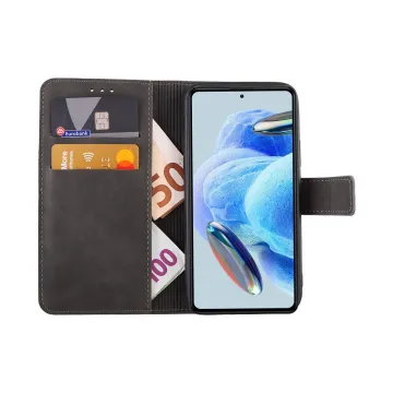 LIME ESSENTIAL ΘΗΚΗ XIAOMI REDMI NOTE 12 PRO 4G 6.67in MAGNET BOOK STAND CLIP GREY